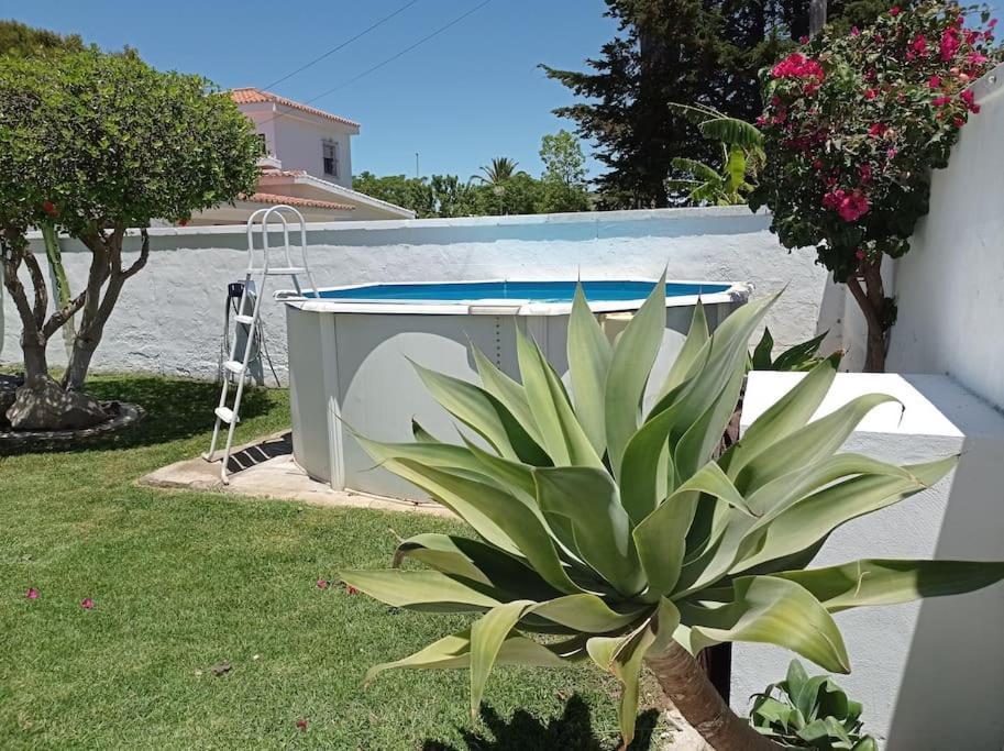 Apartamento Privado Con Jardin, Piscina Elevada Y Bbq Chiclana de la Frontera Luaran gambar